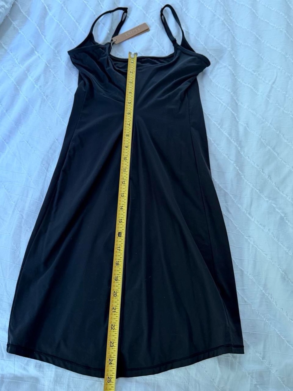 🖤 SKIMS • Fits Everybody Mini Slip Dress in Onyx - Picture 14 of 14